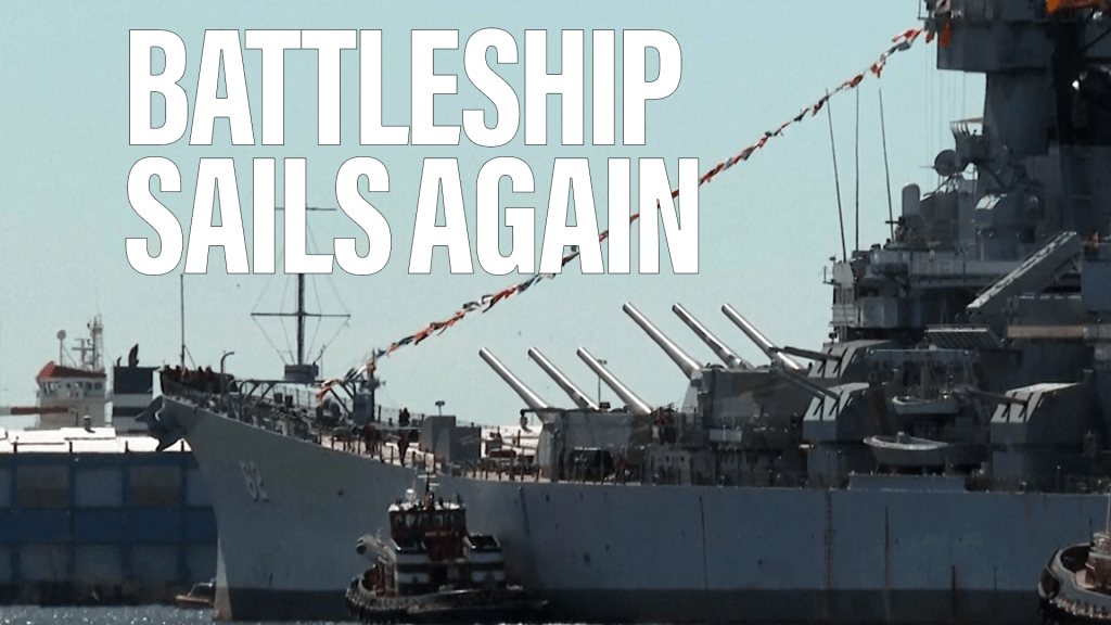 WWII battleship sails once again and Navy offers Arctic service medal