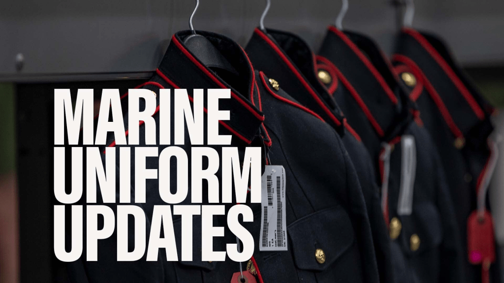 The Marines ponder uniform changes and the Navy opens a robotics warfare rating