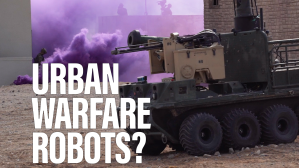 Army units practice urban combat with robots