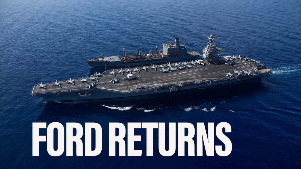 Navy’s newest aircraft carrier recoups after long mission