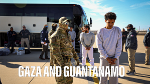 Pentagon contemplates a Gaza plan, and deportees arrive in Guantanamo