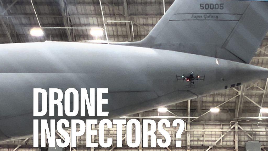 Can drones inspect planes for damage?