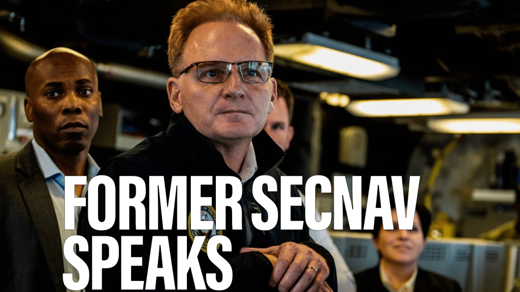“I could have handled things a million different ways…” former SECNAV speaks