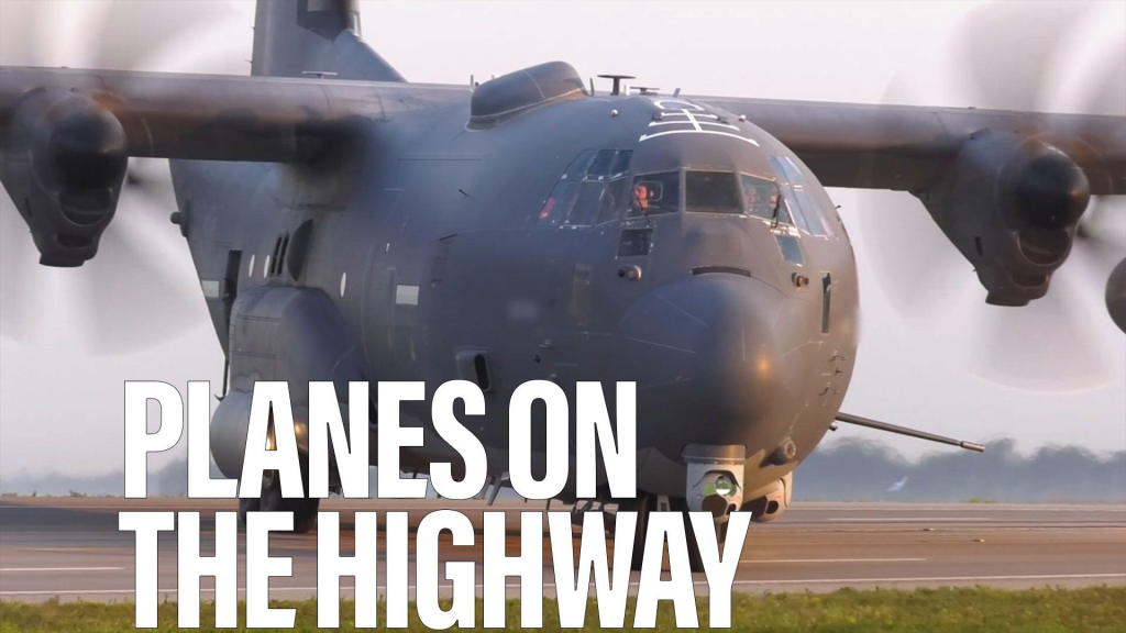 Watch air crews land on rural highways