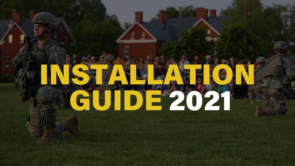 An updated database of all the military installations, including location, phone numbers, schools, housing, and more.