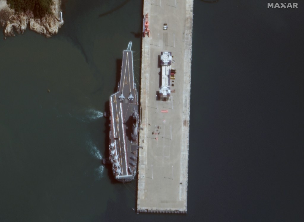 Satellite images reveal location of China’s first locally built aircraft carrier