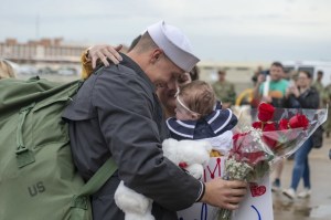 Destroyers return to Norfolk from deployment, aircraft carrier Lincoln remains at sea