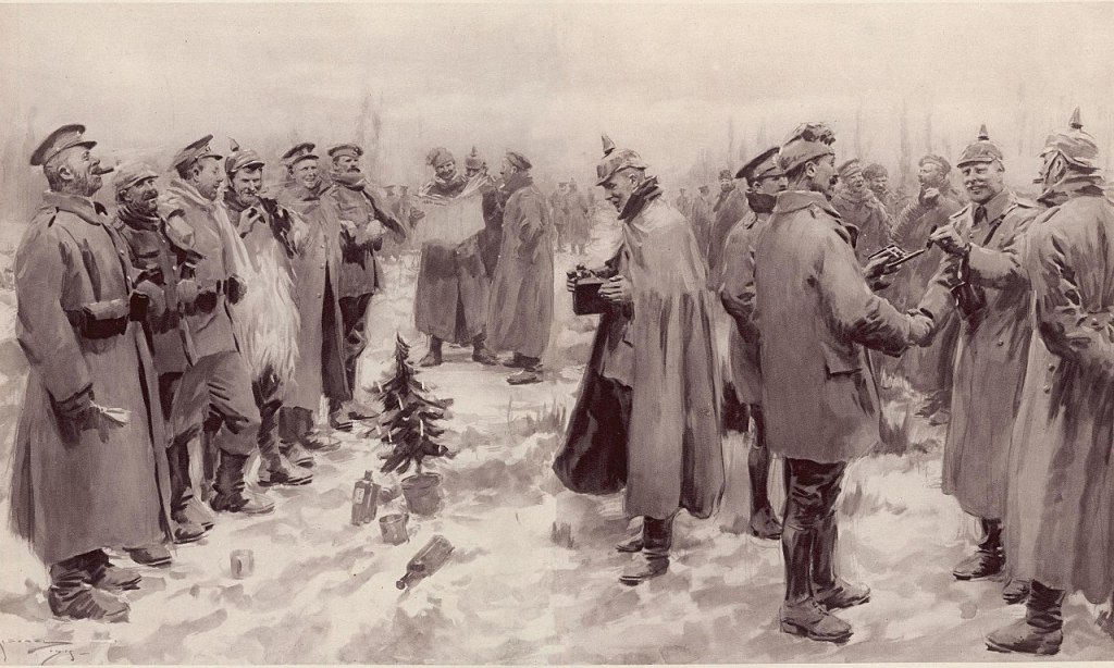 This is how the Christmas truce happened on the Western Front in 1914