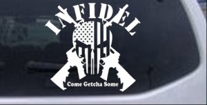 Put your ‘Punisher’ skull & ‘Molon Labe’ stickers away — they will never top this ‘Sh*t or Bust’ WWII battle flag