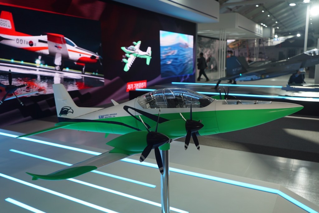 KAI unveils electric basic trainer