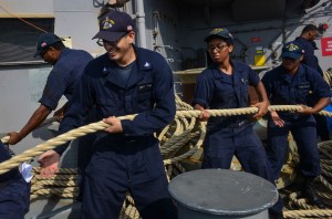 Four Navy warships prepare for Hurricane Irma response