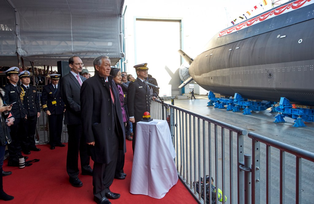 Singapore’s first new submarine christened at Thyssenkrupp shipyard