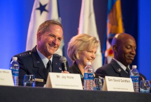 Air Force leaders talk ‘dull as dirt’ online training, promotions and more