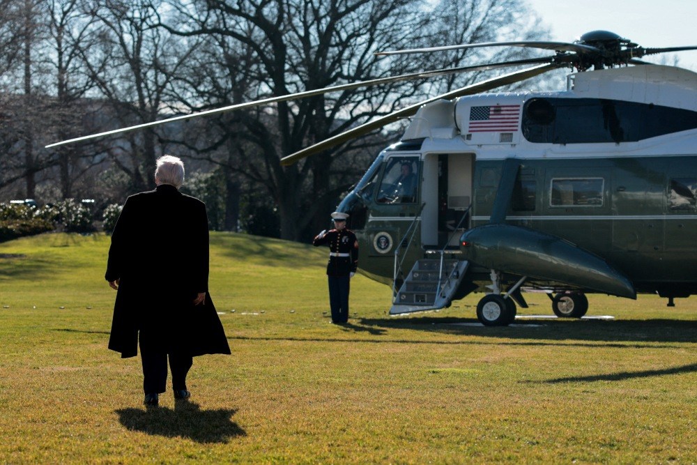Marine One helipad to be built on White House lawn, Trump says