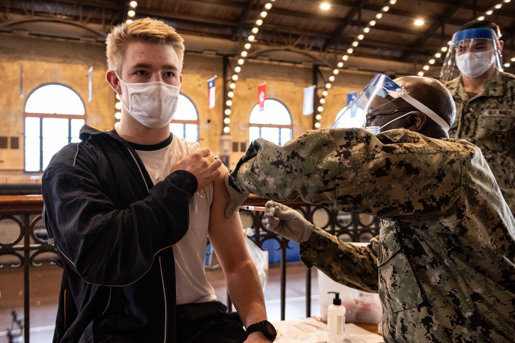 About a third of service members have taken the COVID-19 vaccine