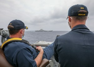 US Navy official says service is going ‘head to head with our adversaries’ all over the world
