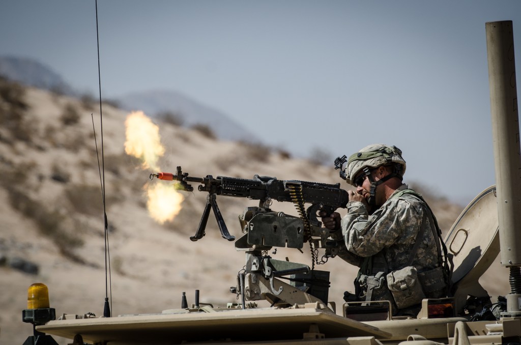 Machine gun missing at California Army post