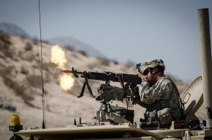 Machine gun missing at California Army post