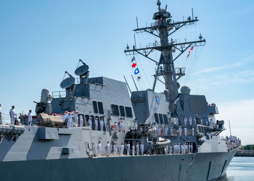 USS Forrest Sherman heads to Mediterranean, just two months after concluding surge deployment