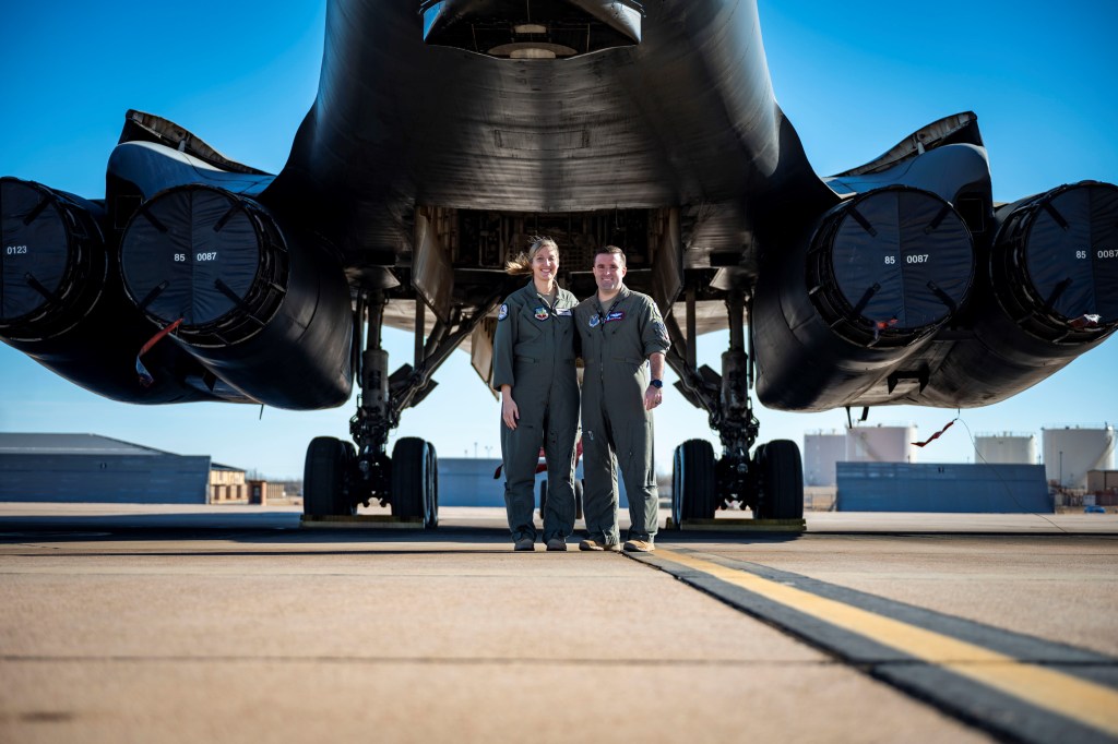 Baby on-board? Pregnant Air Force B-1 pilot soars to new heights