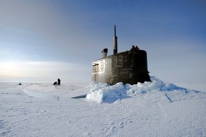 Submarines train at the North Pole