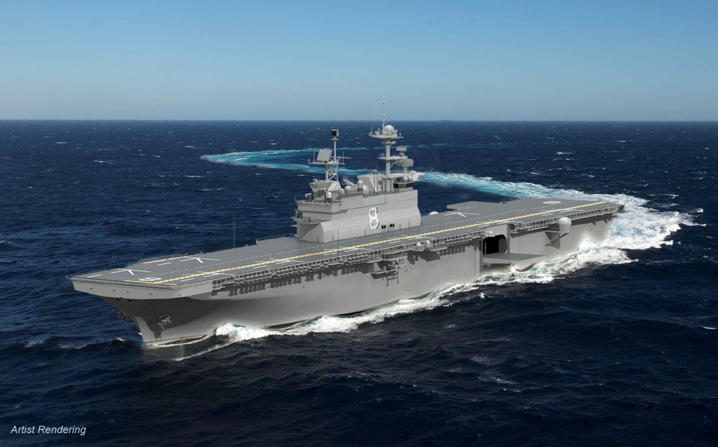 In-construction amphibious ship catches fire at Ingalls Shipbuilding