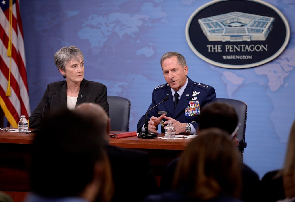 Air Force secretary defends clampdown on public engagements