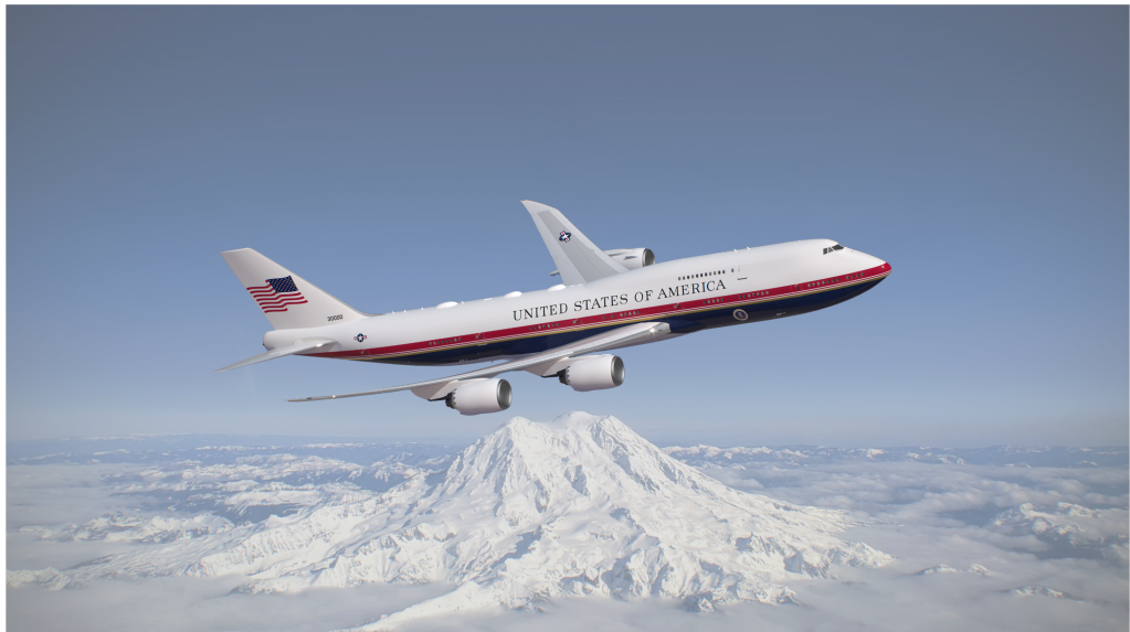 Qatari-donated Air Force One now sports red, white and blue paint job