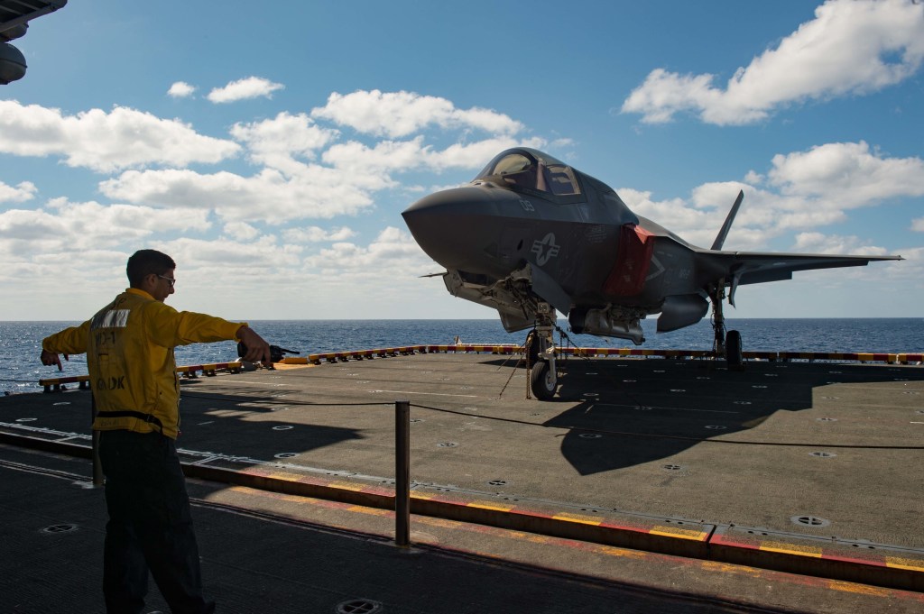 F-35s hit the seas