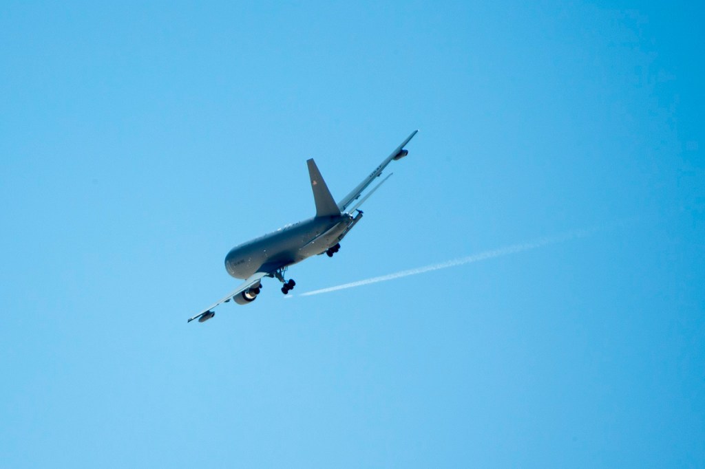 The first KC-46 delivery is not happening this October as planned