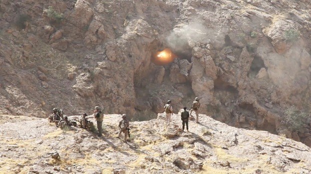 Watch coalition aircraft pummeling ISIS cave complexes in Iraq