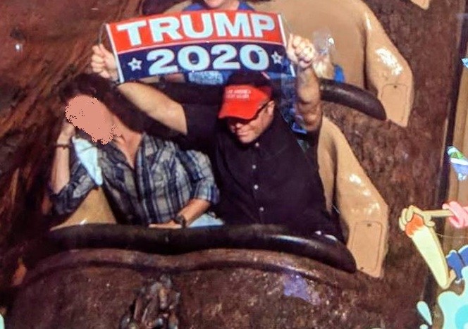 Marine vet banned from Disney World for flashing ‘Trump 2020’ sign on Splash Mountain