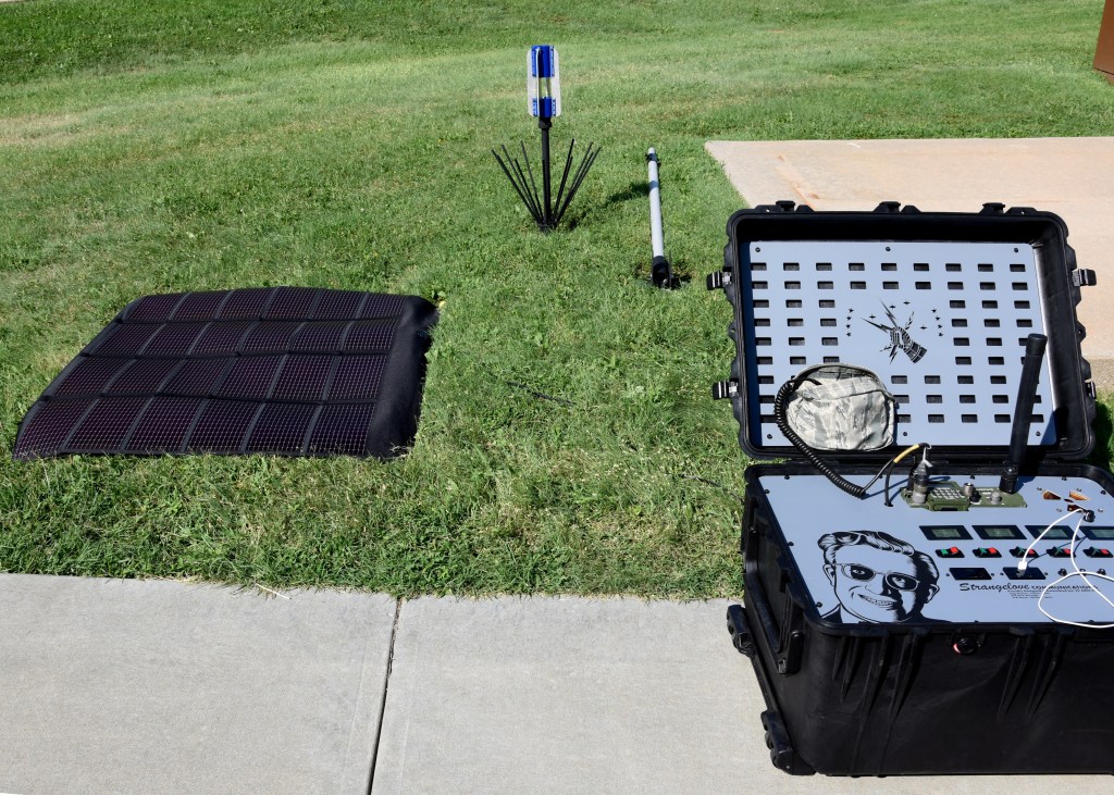 An Air Force radio that can run for a week in the sun