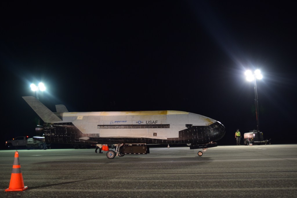 The US Air Force’s X-37B spaceplane lands after spending two years in space