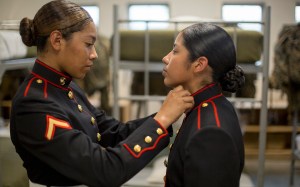 Umbrellas, silver earrings and new ponytail options ― the Corps is pondering these uniform changes