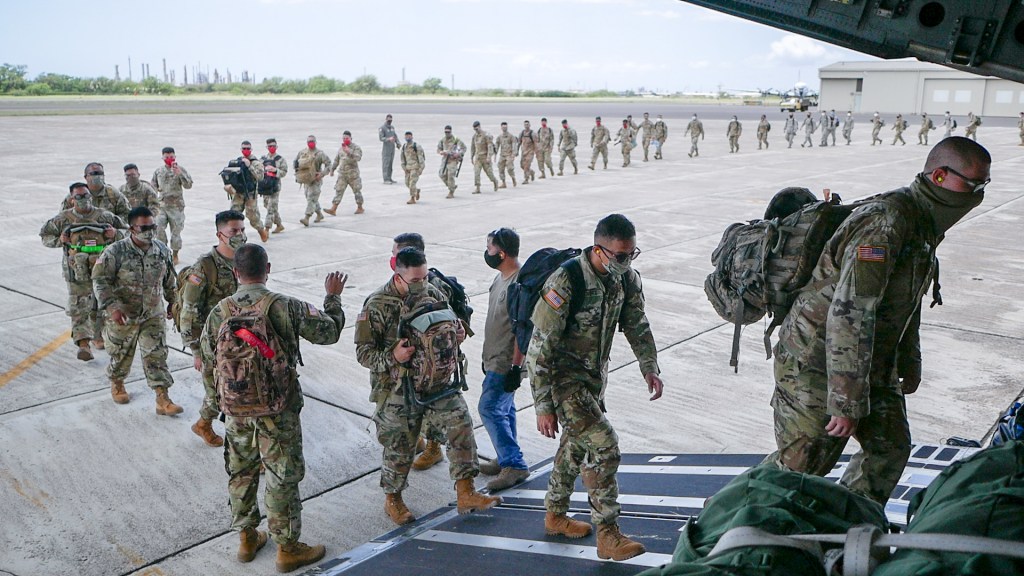 Latest National Guard COVID-19 update: troop level steady at nearly 45,000