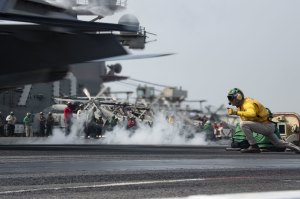 Carrier Ronald Reagan conducts air operations in South China Sea