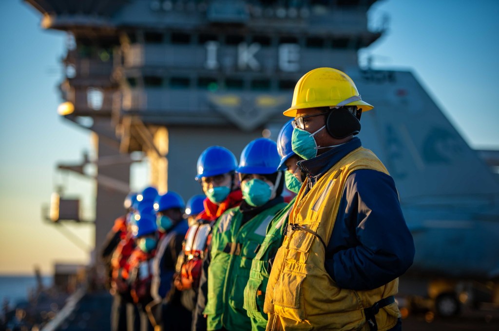 The Ike Carrier Strike Group to get COVID vaccine this weekend, before its deployment