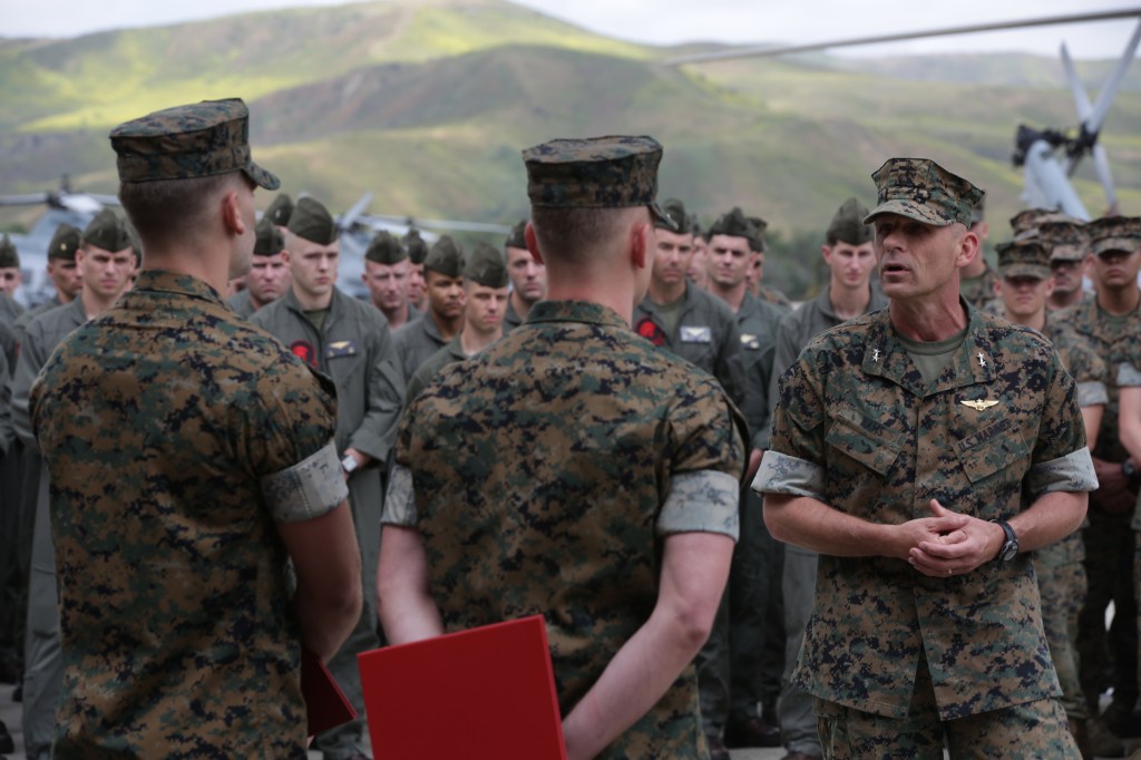 ‘We got to get up there and help’: California Marines receive Navy and Marine Corps Medal for heroism in Las Vegas mass shooting