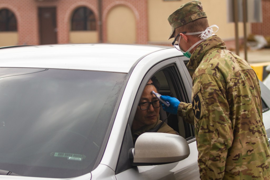 Pentagon working on guidance for garrison commanders in states lifting coronavirus stay-at-home orders