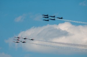 Blue Angels, Thunderbirds scheduled to fly over Baltimore, Washington and Atlanta this weekend