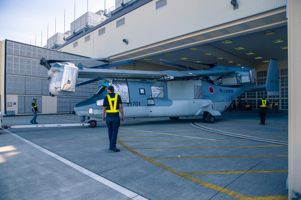 First Japanese Ospreys arrive on home soil