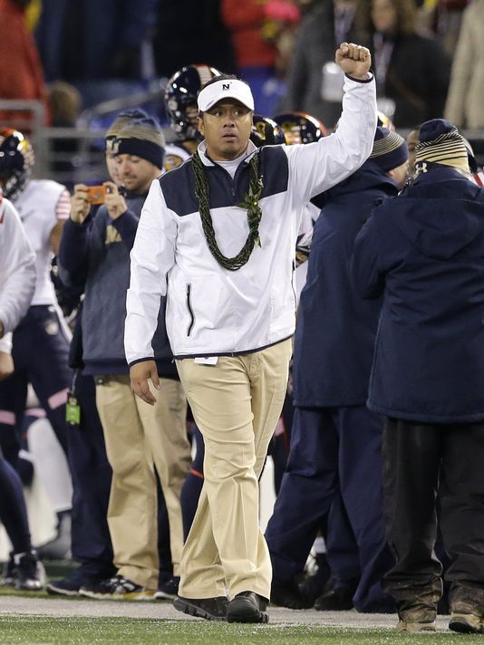 Navy win also gives coach Ken Niumatalolo a milestone