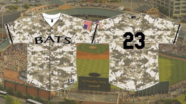 Minor league baseball team wear camo for injured vets