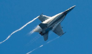 Super Hornet, Iranian drone nearly collide over carrier Nimitz