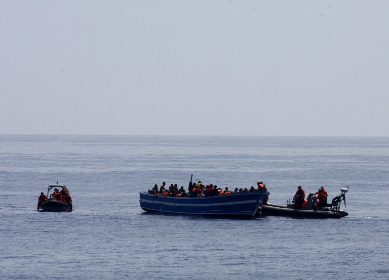 US military picks up distress signal, helps coordinate rescue of 131 migrants in the Mediterranean