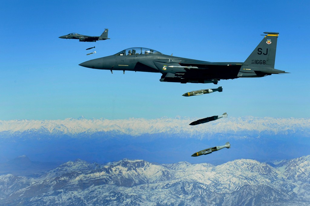 The US has ramped up its air campaign in Afghanistan to highest level in nine years