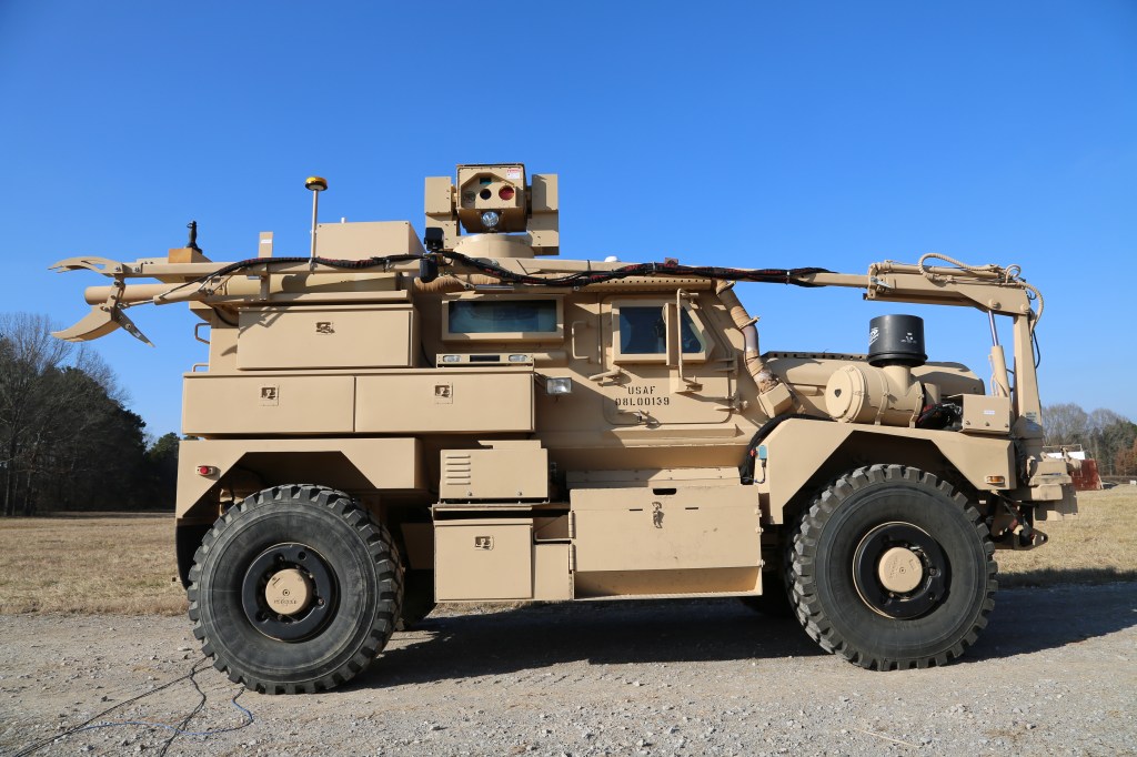 Army, Air Force helps build laser-wielding MRAP to clear bombs