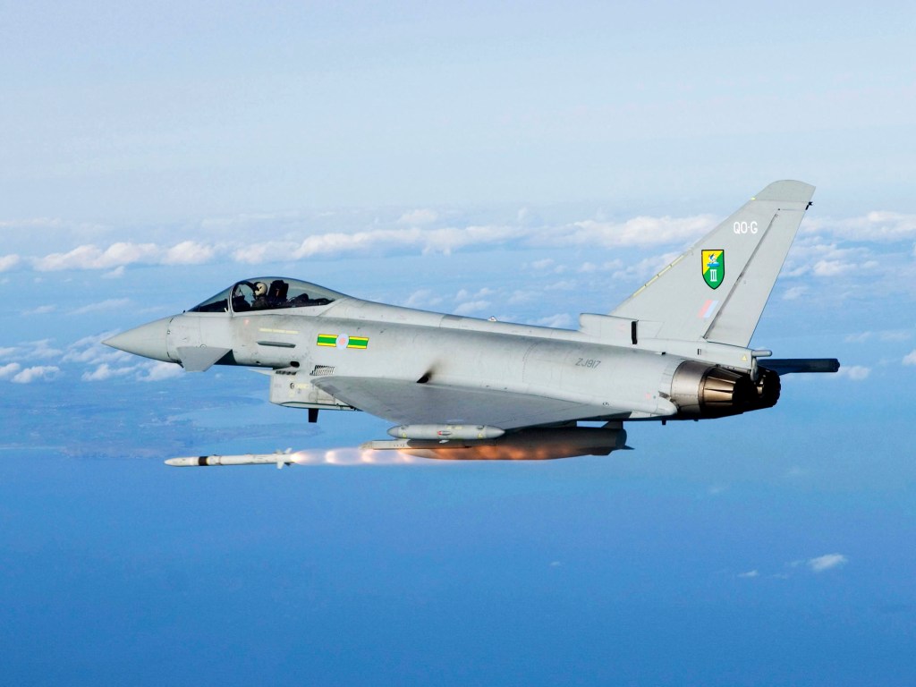 MBDA To Produce ASRAAMs for Royal AF Typhoons
