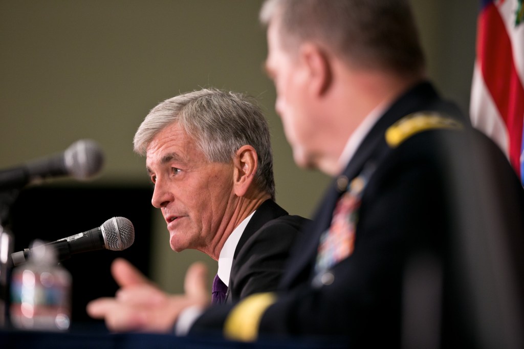 Outgoing Army secretary warns of perilous future